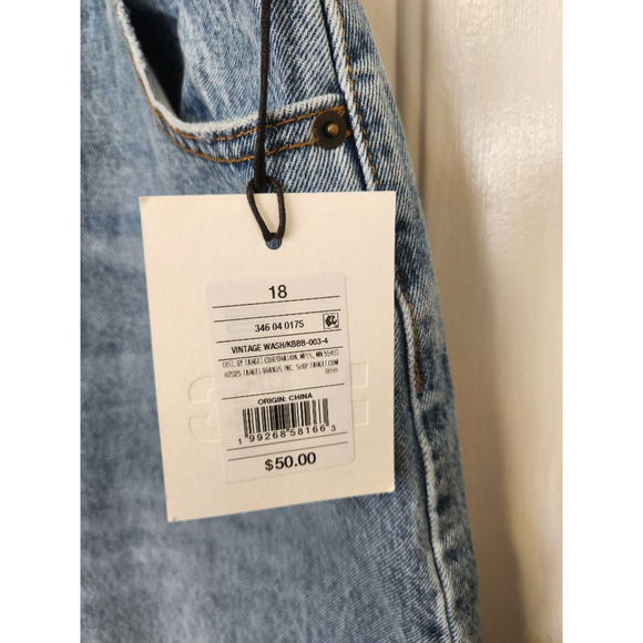 KBB by Kahlana Plus Size 18 Blue Barrel Leg Jeans - Picture 5 of 12